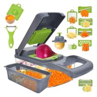 Picador Rallador De Alimentos Multifuncional Verde