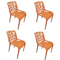 PACK Silla de Comedor Ginebra naranja