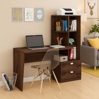 ESCRITORIO CON ESTANTE MODELO FOCUS FUME