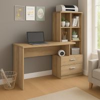 ESCRITORIO CON ESTANTE MODELO MONACO DUNA