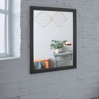 Espejo Rectangular Negro 33.5x43.5cm