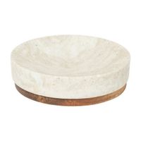 Jabonera Efecto Mármol Crema
