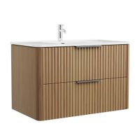 Vanitorio Herencia Maderado + Lavatorio Resina 80x47x48