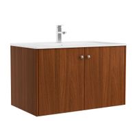 Vanitorio Wooden con lavatorio Piedra Sinterizada 80cm