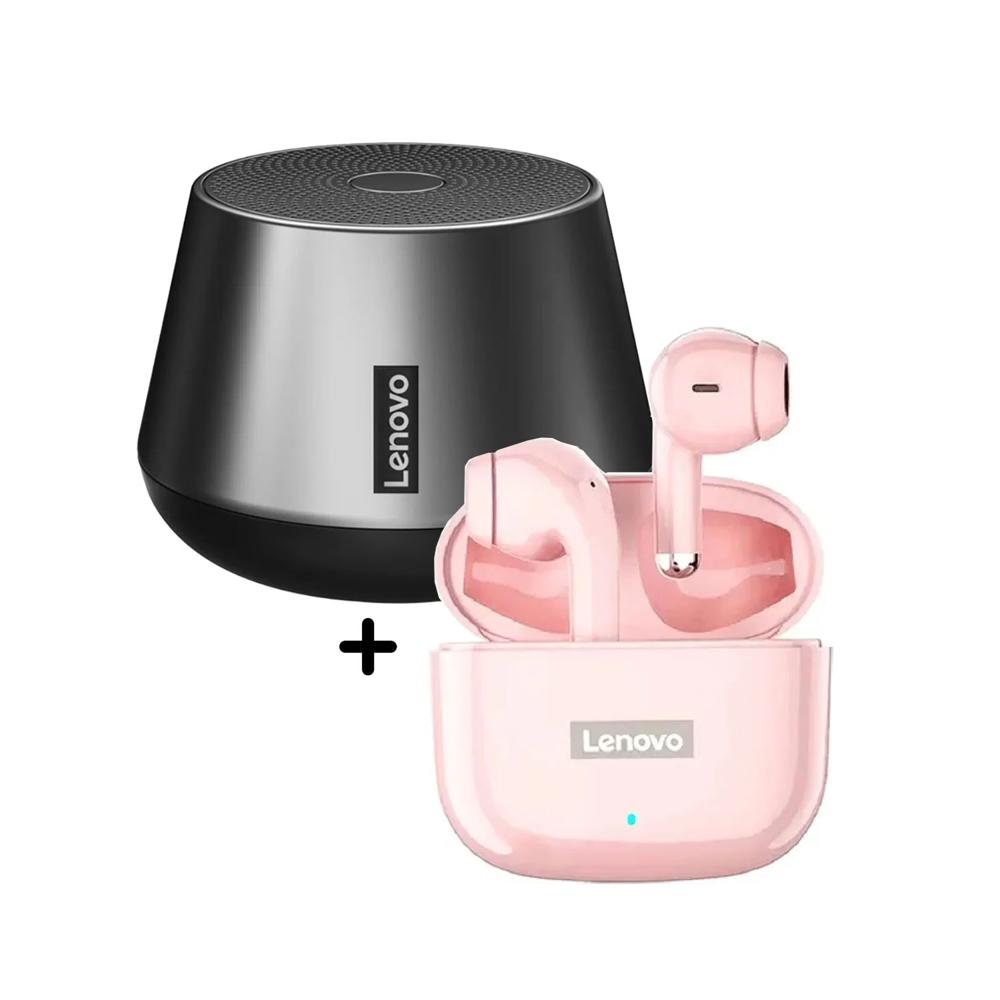 Combo Parlante K3 Pro + Audífono LP40 Pro Rosa