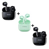 Combo Lenovo Audífonos LP40 PRO Negro X2 + LP40 PRO Verde