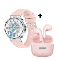 Combo Smartwatch Vidvie SW1624 Rosado + Audífonos LP40 Pro Rosado