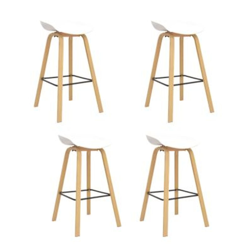 Pack de 4 Bancos Bar Modelo Seul Color blanco