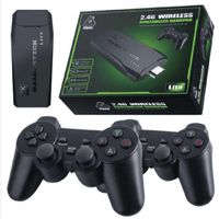 Consola de Videojuegos GameStick 10000 juegos con 2 gamepads inalámbricos Color Negro