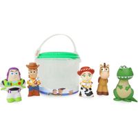 SET JUGUETES DE BANO TOY STORY CON BALDE DISNEY STORE