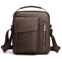 Bolso de hombro de cuero PU para hombre bandolera EJECUTIVO Negro