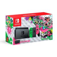 (REACONDICIONADA) CONSOLA NINTENDO SWITCH + SPLATOON 2 | VERDE NEÓN / ROSA NEÓN