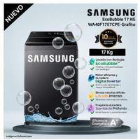 Lavadora Samsung 17 Kg EcoBubble WA40F17E7CPE Gris Grafito - Modelo Nuevo