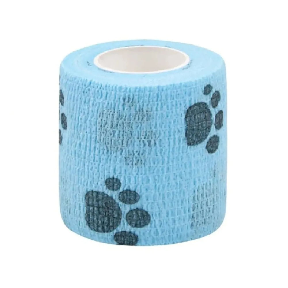 Vendas Elásticas Cohesivas Para Mascotas Perros Y Gatos Color Celeste