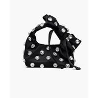 CARTERA MARC JACOBS THE GEM NYLON BOW SACK MINI | NEGRO