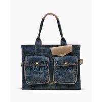 CARTERA MARC JACOBS THE CARGO TOTE LARGE | DARK WASH