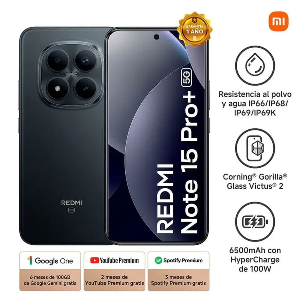 REDMI NOTE 15 PRO PLUS  5G  8GB+256GB BLACK