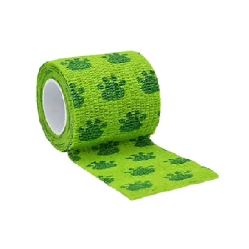 Vendas Elásticas Cohesivas Para Mascotas Perros Y Gatos Color Verde Limón