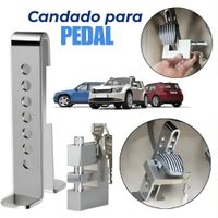Candado Antirrobo Para pedal de Automovil Plateado