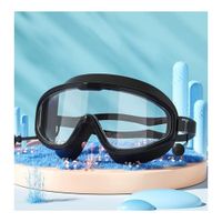 Lentes de Natación Antiempañante con Protección UV y Tapones de Oído Negro