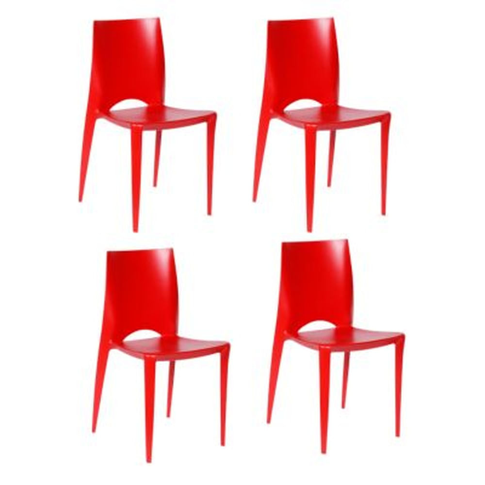Pack Silla de Comedor Marsella ROJO