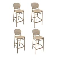 Pack de 4 Banco Bar Modelo BOSTON BEIGE
