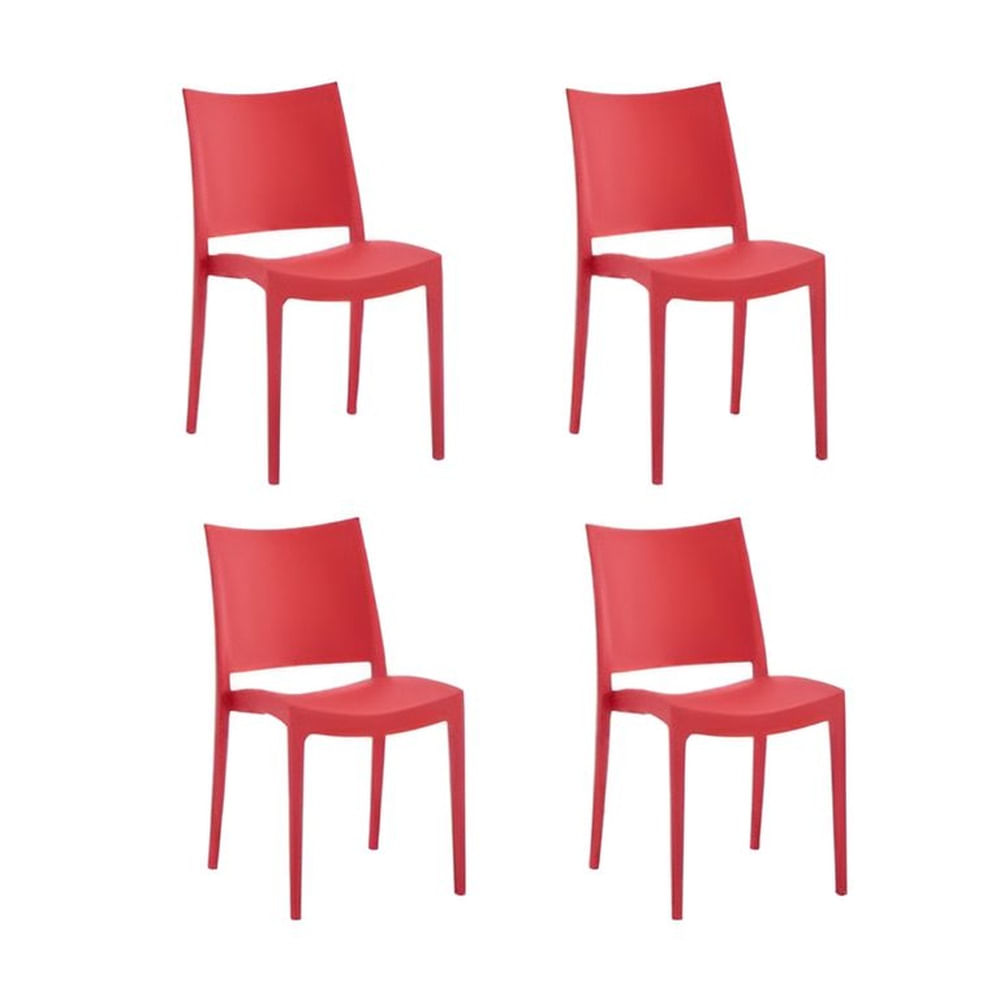 Pack Sillas de Comedor Sofia ROJO