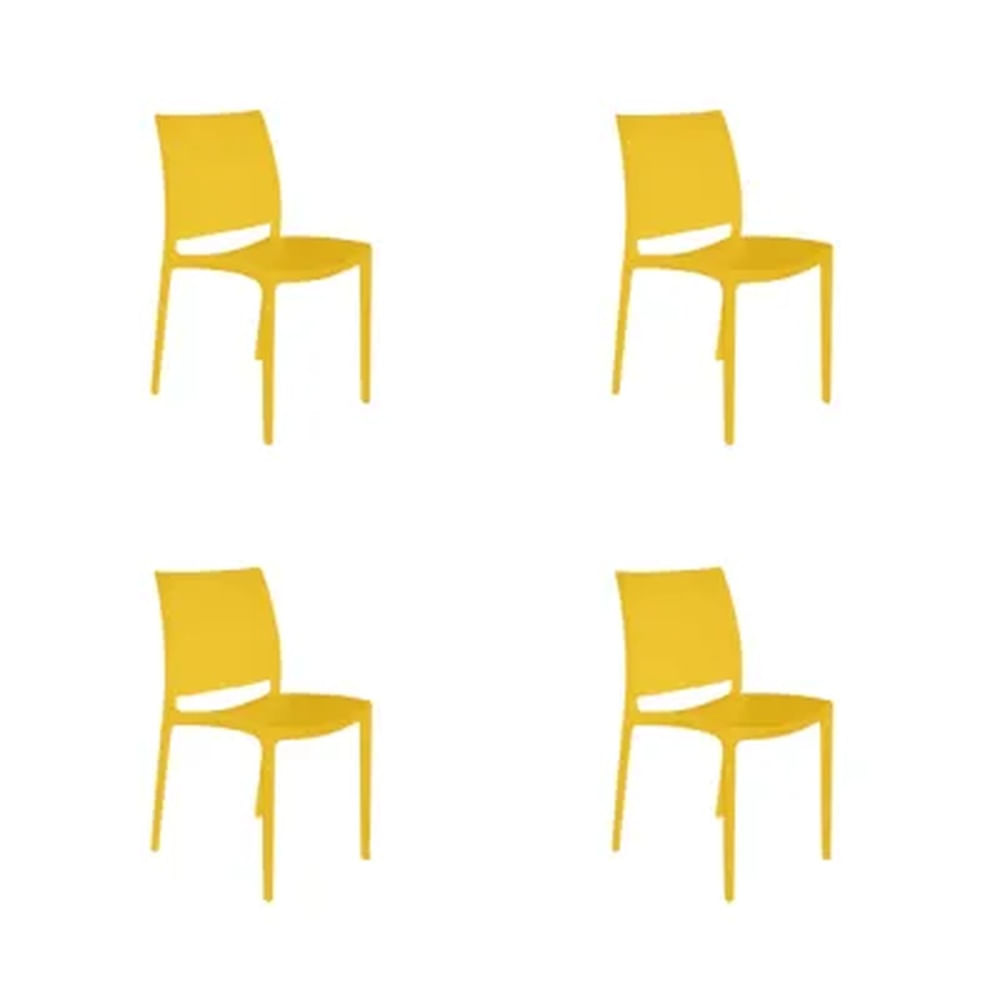 Pack Silla de Comedor Sofia Amarillo