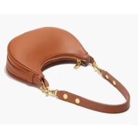 Bolso de hombro de luna de la luna creciente retro Media Luna Negro