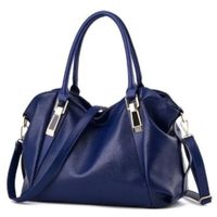 Bolso de cuero de PU para mujer de modern Negro