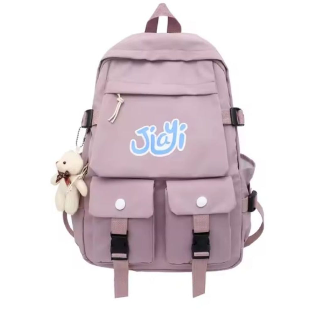 Mochila Kawai de estilo coreana de gran capacidad Mármol