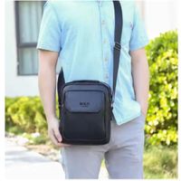 Morral Hombre en Cuero PU Bandolera Elegante ejecutivo Negro