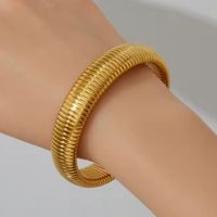 Pulsera Elástica de moda de estilo Hip Hop moda elegante Negro Brillante