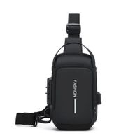Bolso bandolera antirrobo inteligente para hombre Small Negro