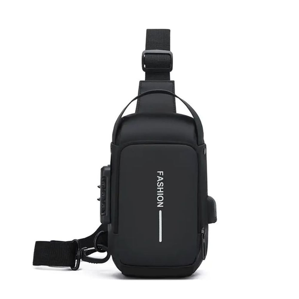 Bolso bandolera antirrobo inteligente para hombre Small Negro