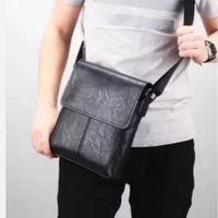 Bolso de lujo de cuero PU para hombre ejecutivo Negro