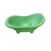 Arenero Tipo Tina Para Baño De Plástico Para Hámster Color Verde