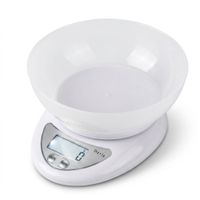Balanza de Alimentos para Cocinas Postres Recetas en Blanco