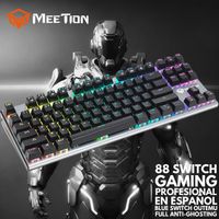 Teclado Gamer Mecánico TKL RGB Meetion MK04 88-SWITCH Español OUTEMU BLUE ANTI-GHOSTING