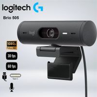 WEBCAM LOGITECH BRIO 505 MICROFONO STEREO 1080P USB-C EMPRESA
