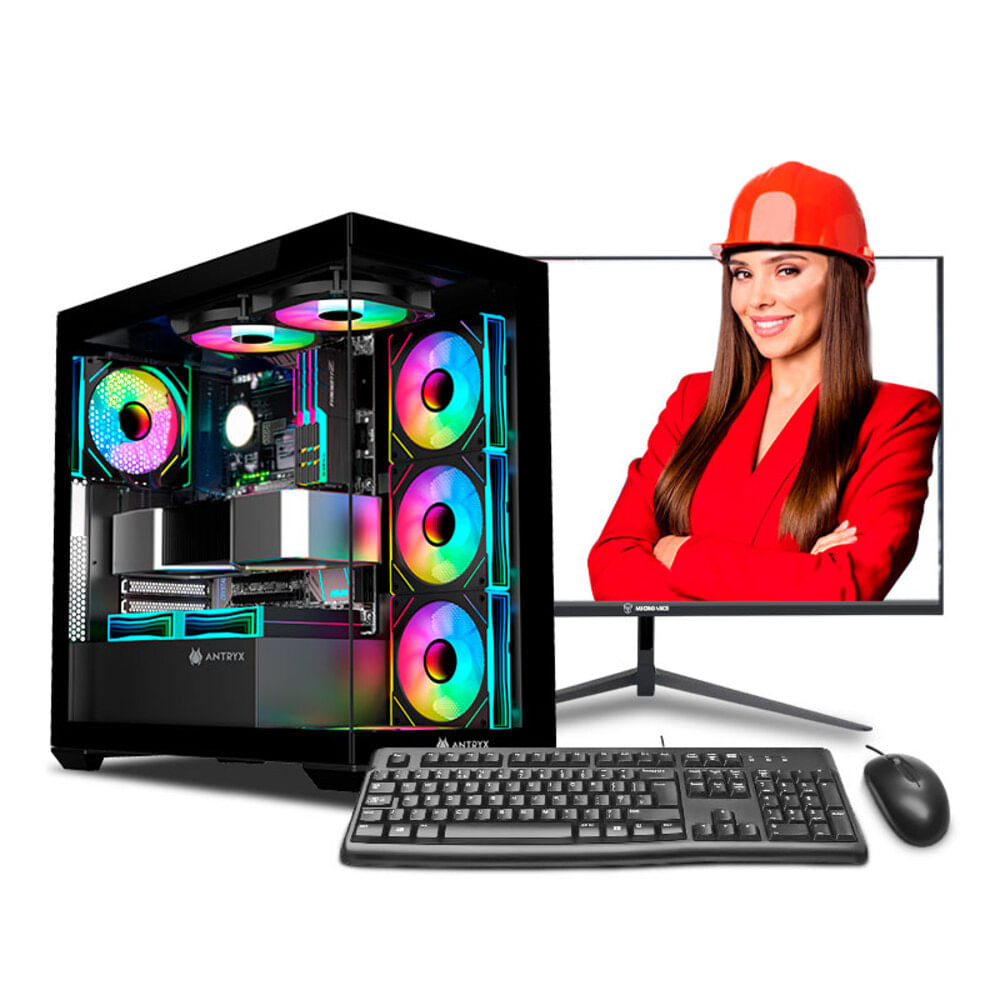 COMPUTADORA INTEL CORE I9 12900KF 16GB 500GB 24 IPS RTX5060 8GB PC INGENIERÍA MI PC LISTA MIPCLISTA