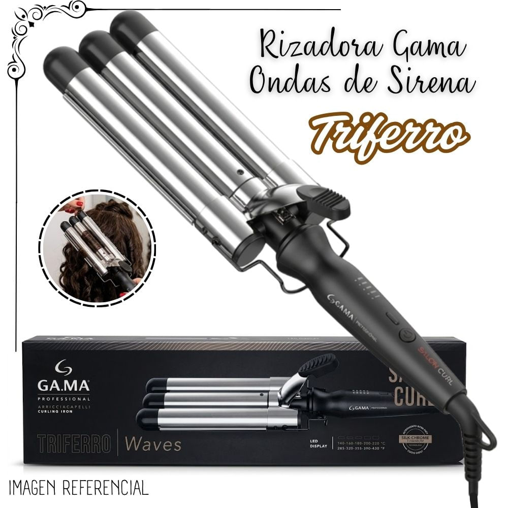 Rizadora Gama De 3 Tubos Titanio - TRIFERRO