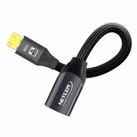 Cable adaptador convertidor Mini HDMI a HDMI Hembra 8K 60Hz NETCOM 4K 120Hz Alta Velocidad 48Gbps