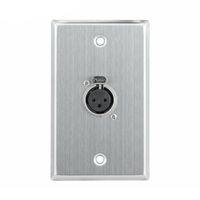 Placa de Pared con Conector XLR Hembra de 3 Pines NETCOM Faceplate para Audio