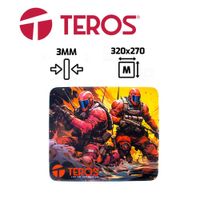 PAD MOUSE TEROS TE-3019S DISEÑO NEGRO