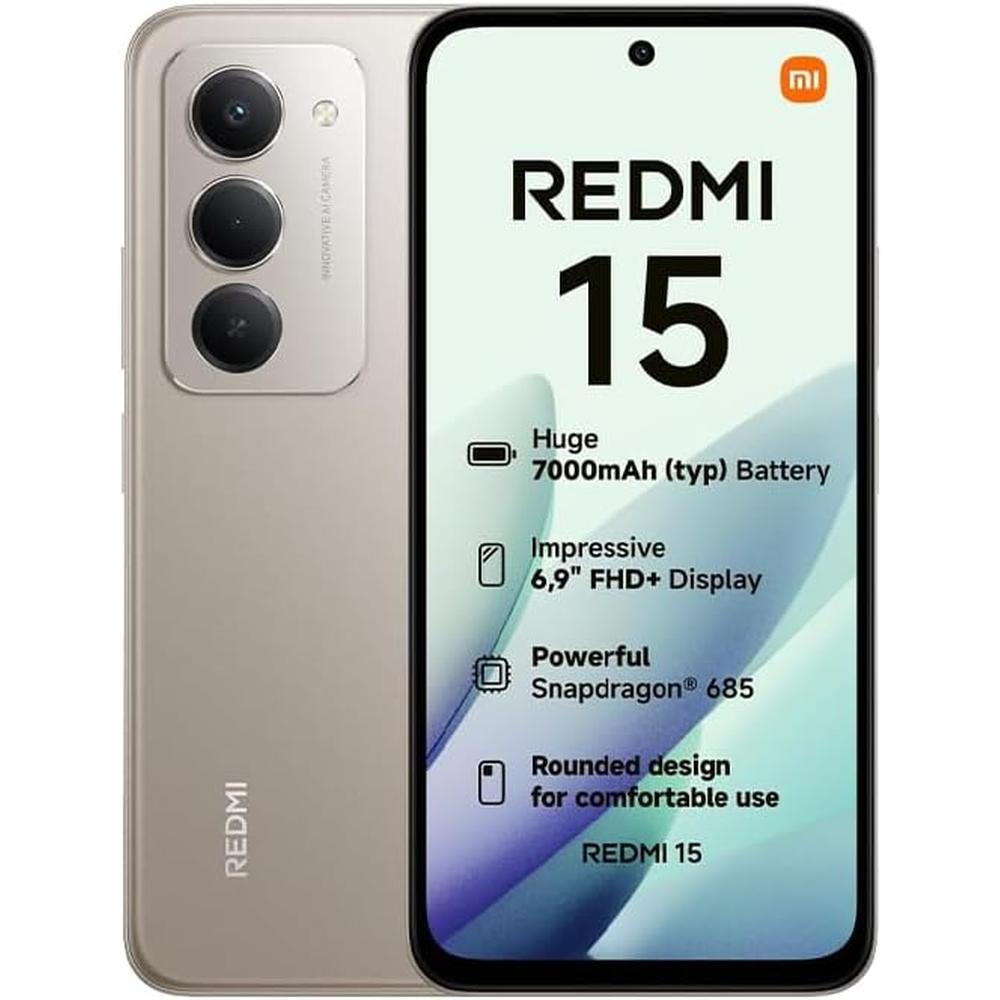 CELULAR XIAOMI REDMI 15 128GB 6GB | GRIS TITÁN