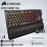 TECLADO GAMING CORSAIR K70 CORE TKL WIRELESS RGB MECANICO INALAMBRICO