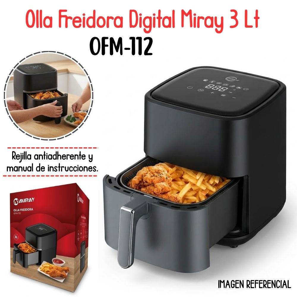 Freidora De Aire Digital  de 3lt - OFM-112