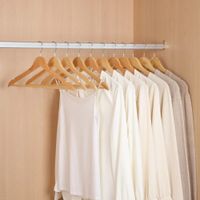 Set De 12 Ganchos  de Madera Para Ropa Percha Colgador Organizador
