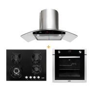 COMBO Sole: Cocina empotrable SOLCO034 + Campana Venus Plus + Horno a gas